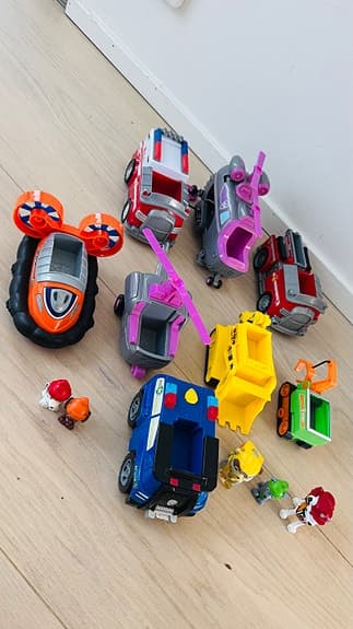 Paw Patrol fordon och figurer leksakspaket