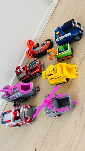 Paw Patrol fordon och figurer leksakspaket