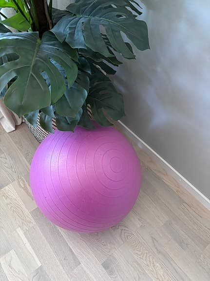 Rosa pilatesboll / träningsboll/ gym boll