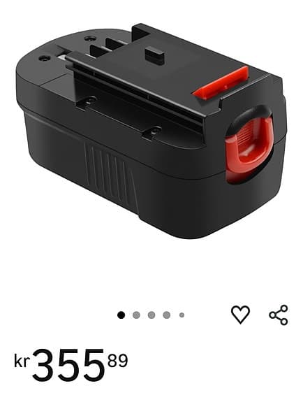 Grön röjsåg/ trimmer med nytt batteri