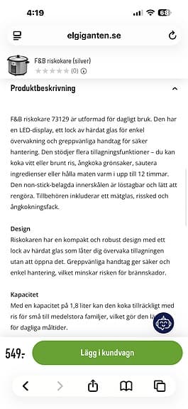 Riskokare och grönsaker