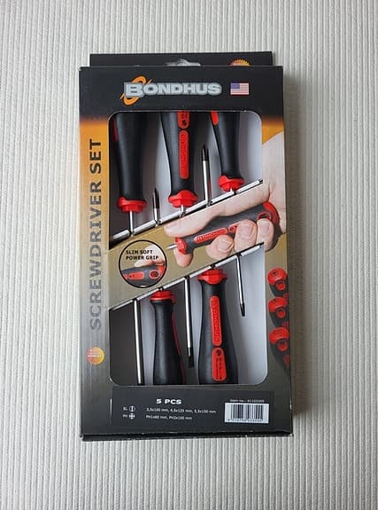 BONDHUS Mejselsats 5 st / Screwdriver set 5 pcs