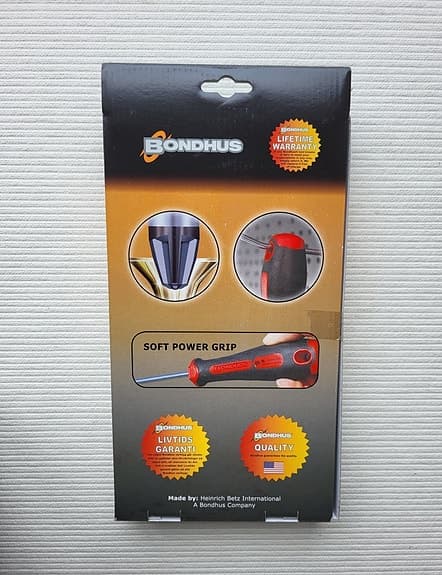 BONDHUS Mejselsats 5 st / Screwdriver set 5 pcs