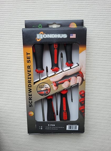 BONDHUS Mejselsats 5 st / Screwdriver set 5 pcs