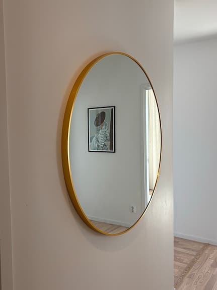 Kaila rund spegel Edge Gold 110 cm diameter