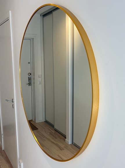 Kaila rund spegel Edge Gold 110 cm diameter