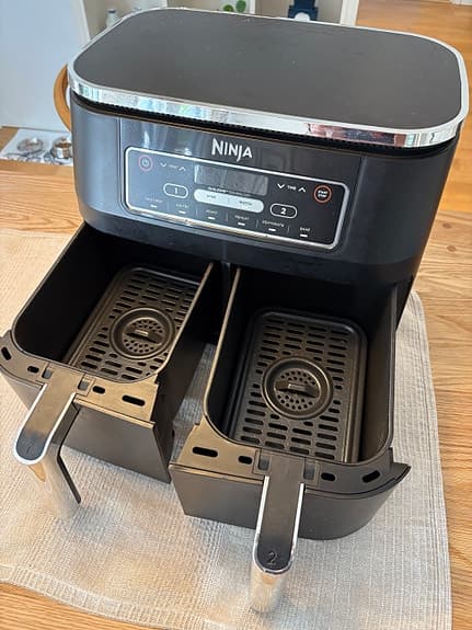 Ninja AF300EU airfryer med dubbla korgar svart
