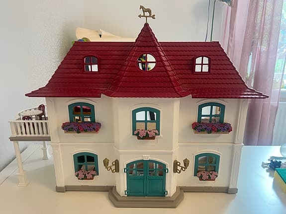 Schleich stort dockhus / lekhus