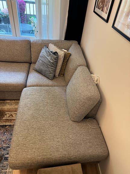 3-asitssoffa med divan
