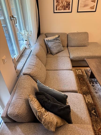 3-asitssoffa med divan