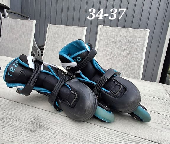 Inlines stl 34–37 med skydd blå/svart