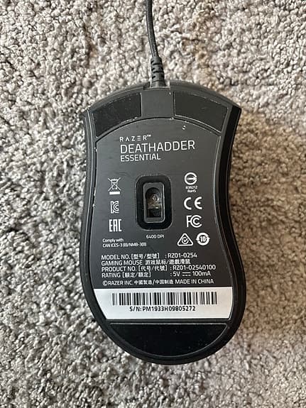 Razer DeathAdder Essential gamingmus svart med sladd