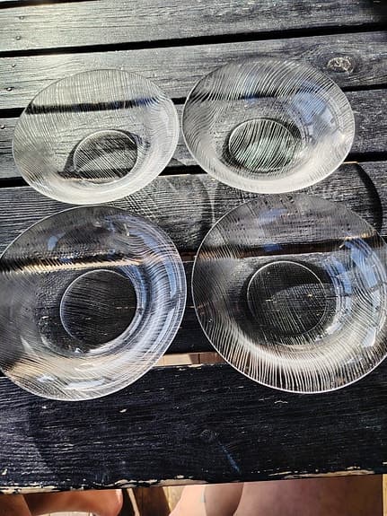 4+4 Iittala fat och skålar i glas
