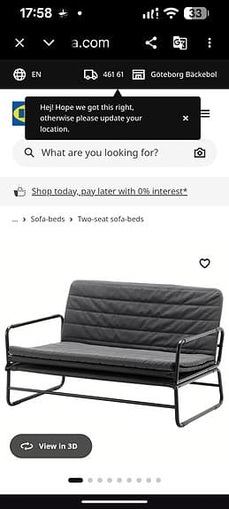 bäddsoffa