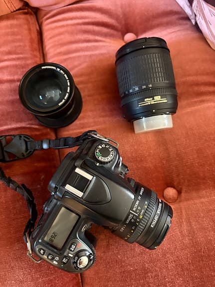 Nikon d80 + AF Nikkor 50mm, DX 18–135mm, och fisheye