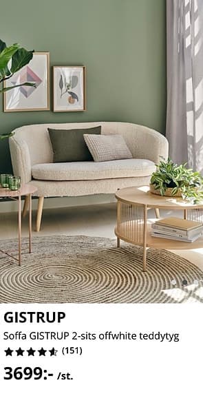 Soffa 2-sits GISTRUP från Jysk