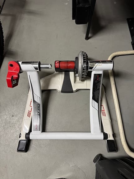 Elite cykeltrainer vit/röd
