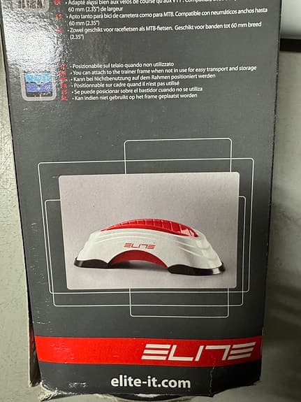 Elite cykeltrainer vit/röd
