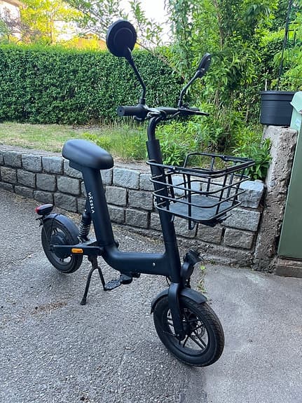 Vässla e-bike med korg