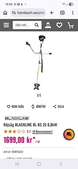 Röjsåg BLACKLINE bensindriven
