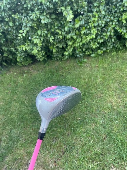 Golfklubba junior driver rosa/silver