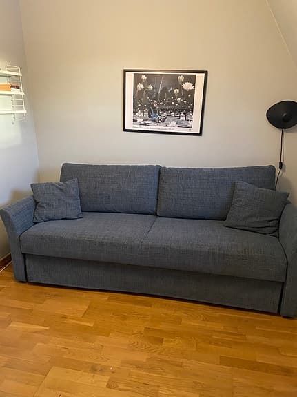 Mio bäddsoffa 3-sits blå