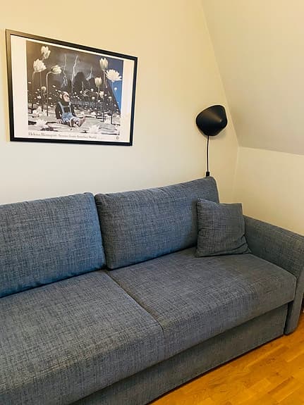 Mio bäddsoffa 3-sits blå