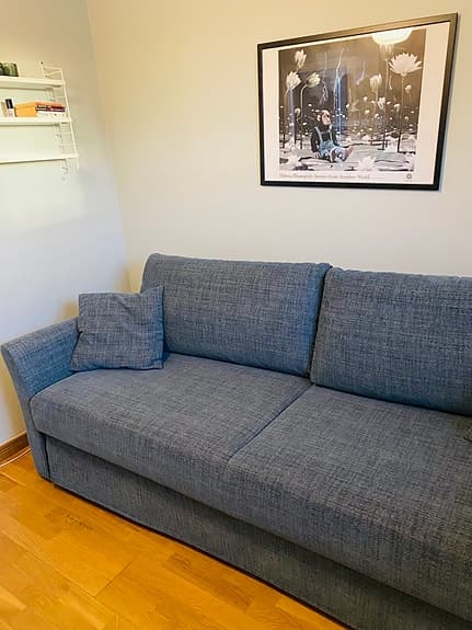 Mio bäddsoffa 3-sits blå