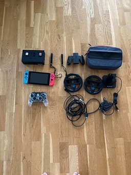 Nintendo Switch med tillbehör