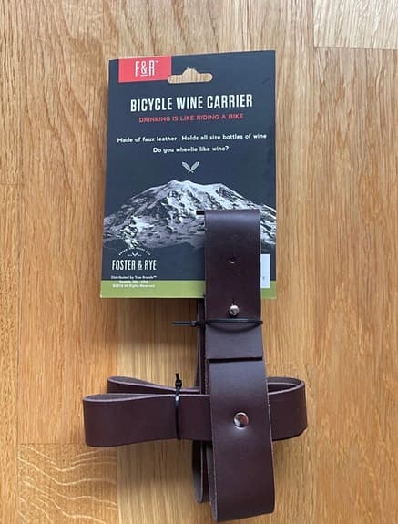 Foster & Rye Bicycle Wine Carrier flaskhållare cykel brun
