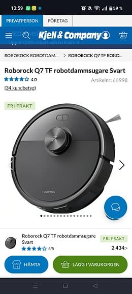 Roborock dammsugare Q7 TF