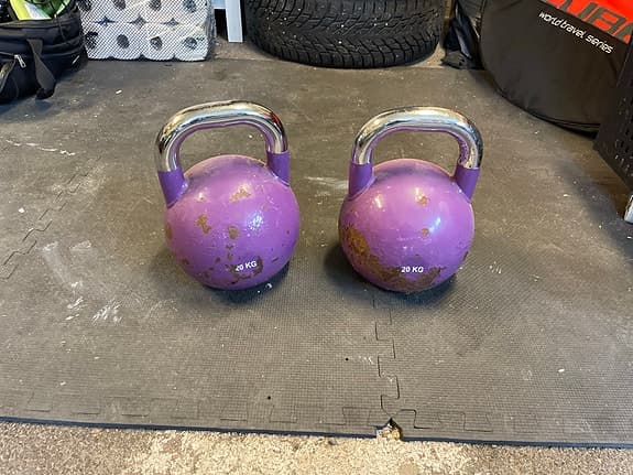 Kettlebells 20 kg lila (2 st)