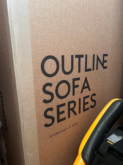Möjlighet:  3-sits Muuto Outline soffa (helt ny)