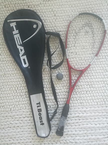 Head "Liquid Metal 160" squashracket + fodral