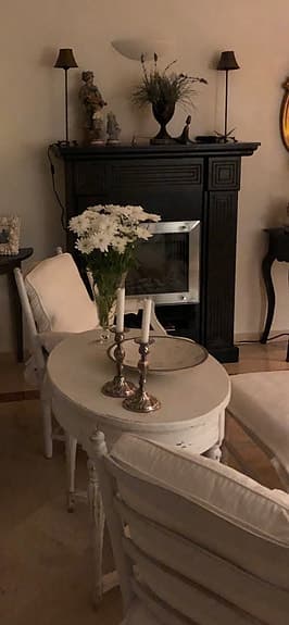 Zara Home dekorativ eldstad / kaminomslag svart