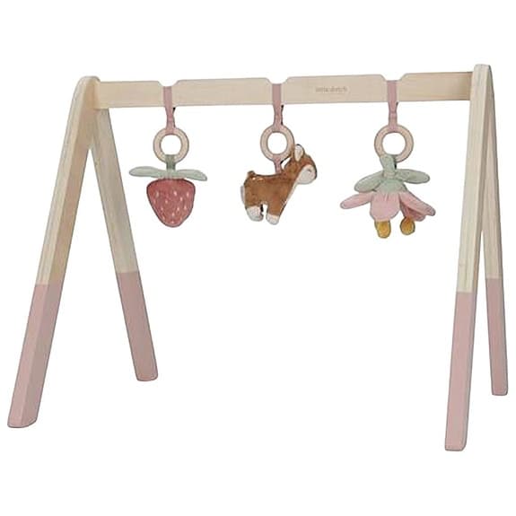 Little Dutch babygym i trä med hängande leksaker