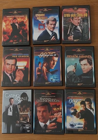 Paketpris, DVD-filmer, James Bond 007