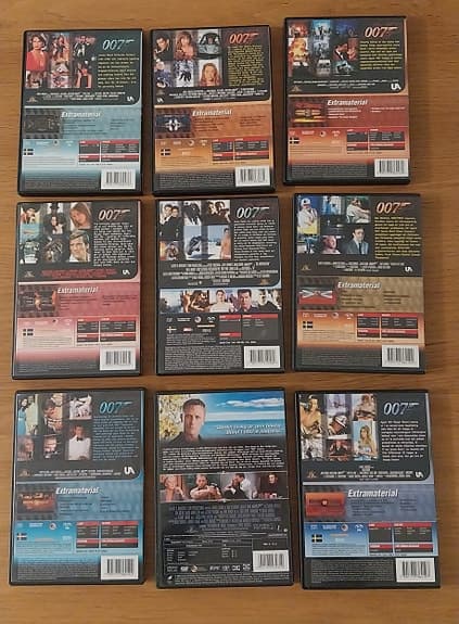Paketpris, DVD-filmer, James Bond 007