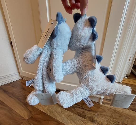 Nya Teddykompaniet snutte och nalle Dino Gosedjur leksak