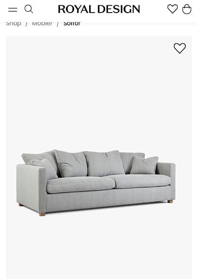 Originalklädsel till soffan "Lukas" från Jonas Ihreborn.