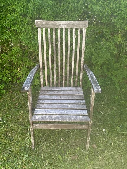 Trädgårdsstolar i trä, 4 st, fällbara