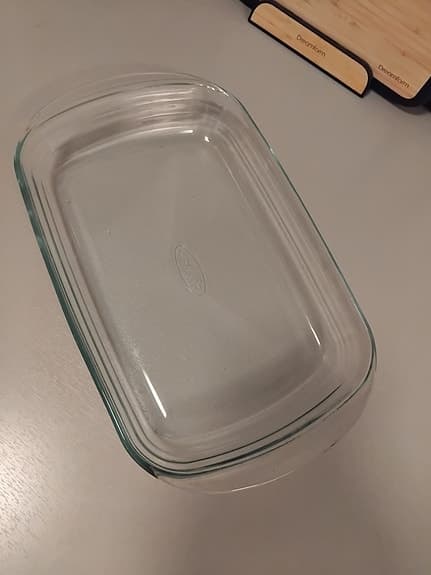 Glas ugnsform
