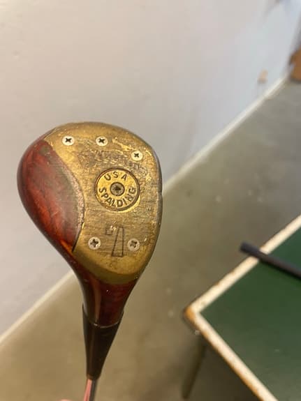 Spalding Brass Back 1 3 5 träklubbor golfset