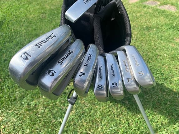 Spalding golfklubbor med bag