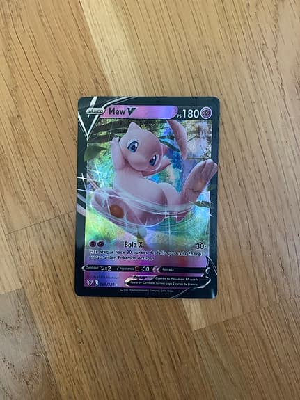 Pokémonkort Mew V holo Full Art Spanish Print