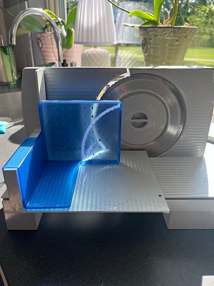 Siemens skärmaskin vit/blå köksmaskin