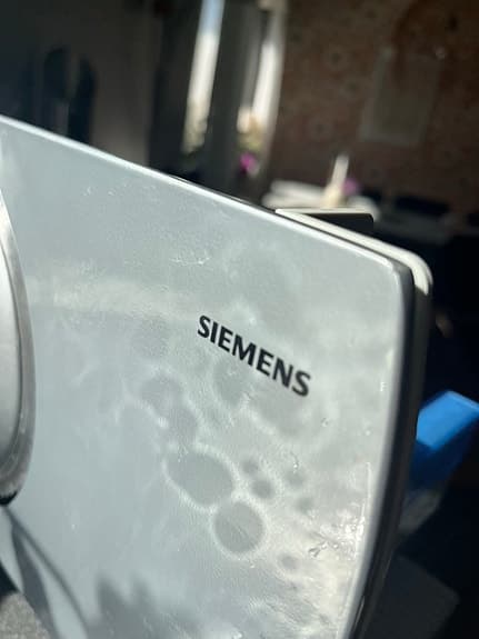 Siemens skärmaskin vit/blå köksmaskin