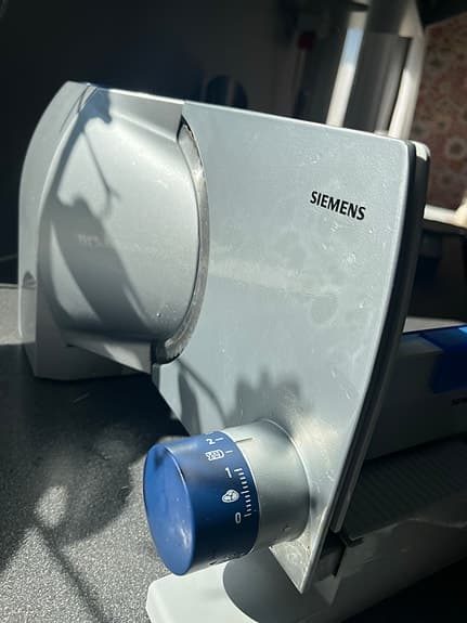 Siemens skärmaskin vit/blå köksmaskin