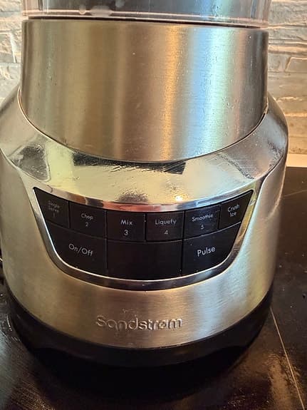 Sandstrøm blender i rostfritt stål