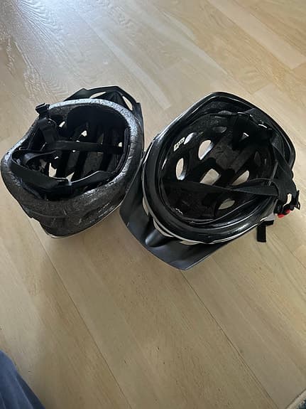 Cykelhjälmar vit/svart vuxenstorlek